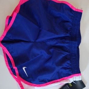 New $25 Nike Girls Dri Fit Running Shorts With Lin